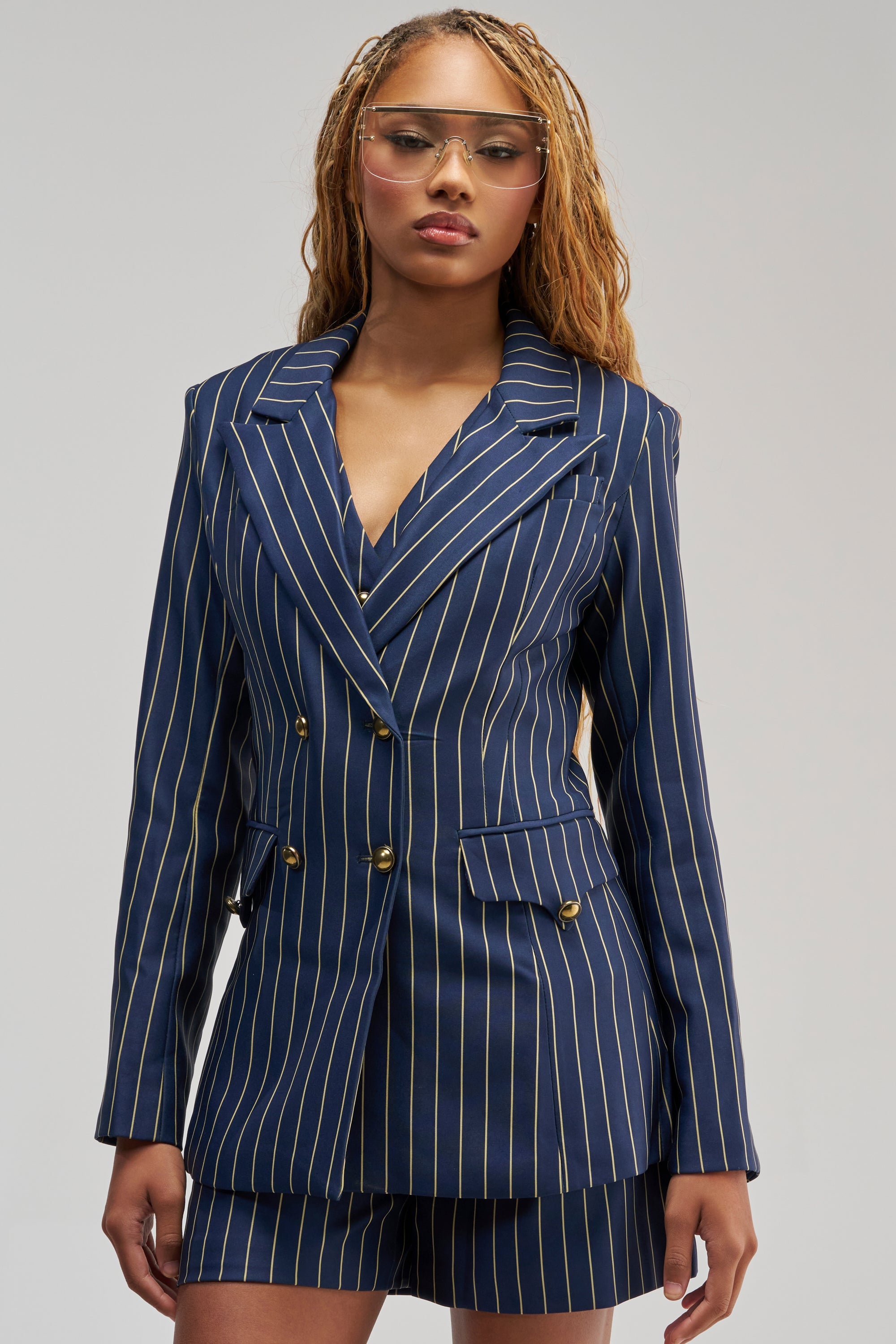 SUNDAY PINSTRIPE BLAZER