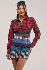 LAYERS TO MY LOVE FLANNEL MINI DRESS