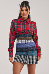 LAYERS TO MY LOVE FLANNEL MINI DRESS