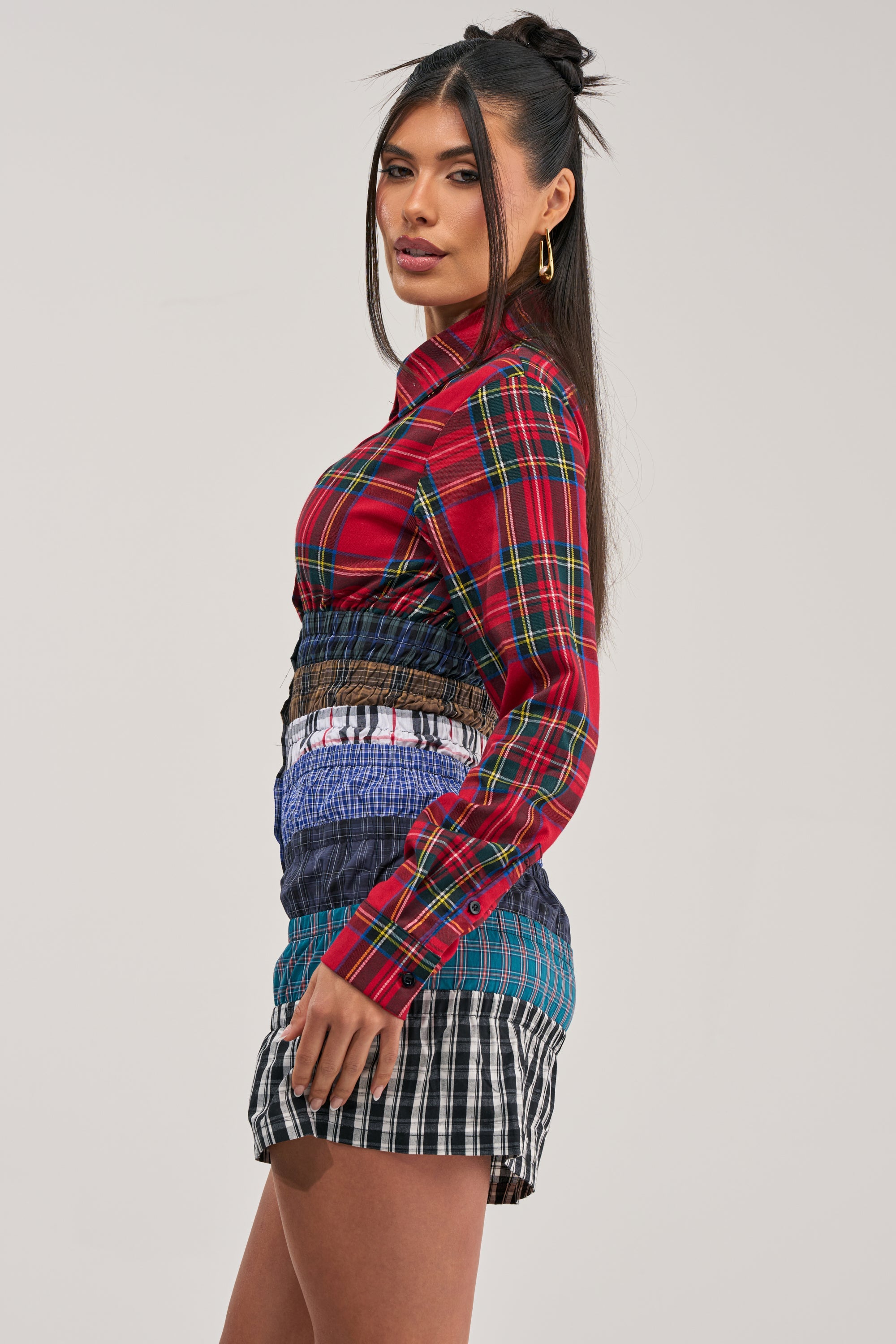 LAYERS TO MY LOVE FLANNEL MINI DRESS