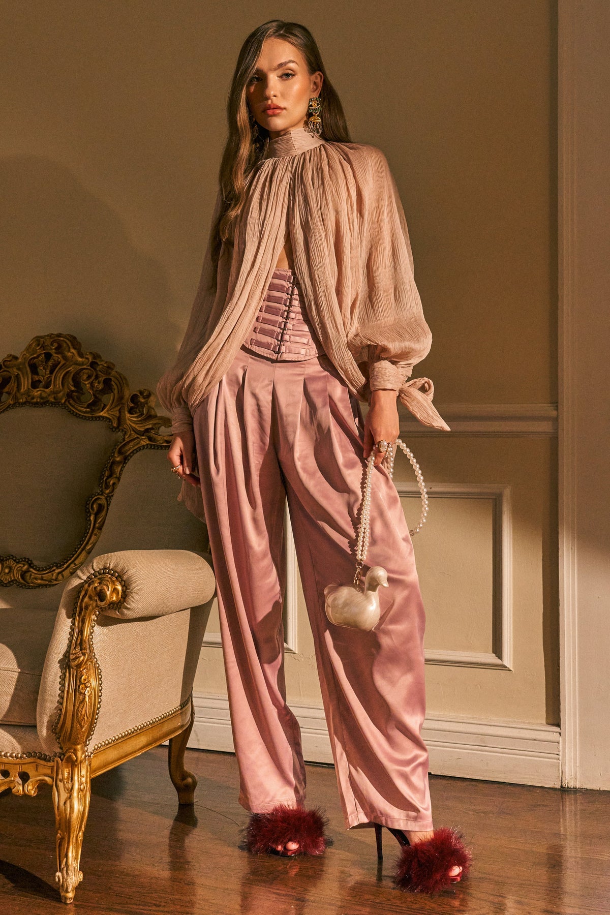 DRESS LIKE ME CORSETED TROUSER