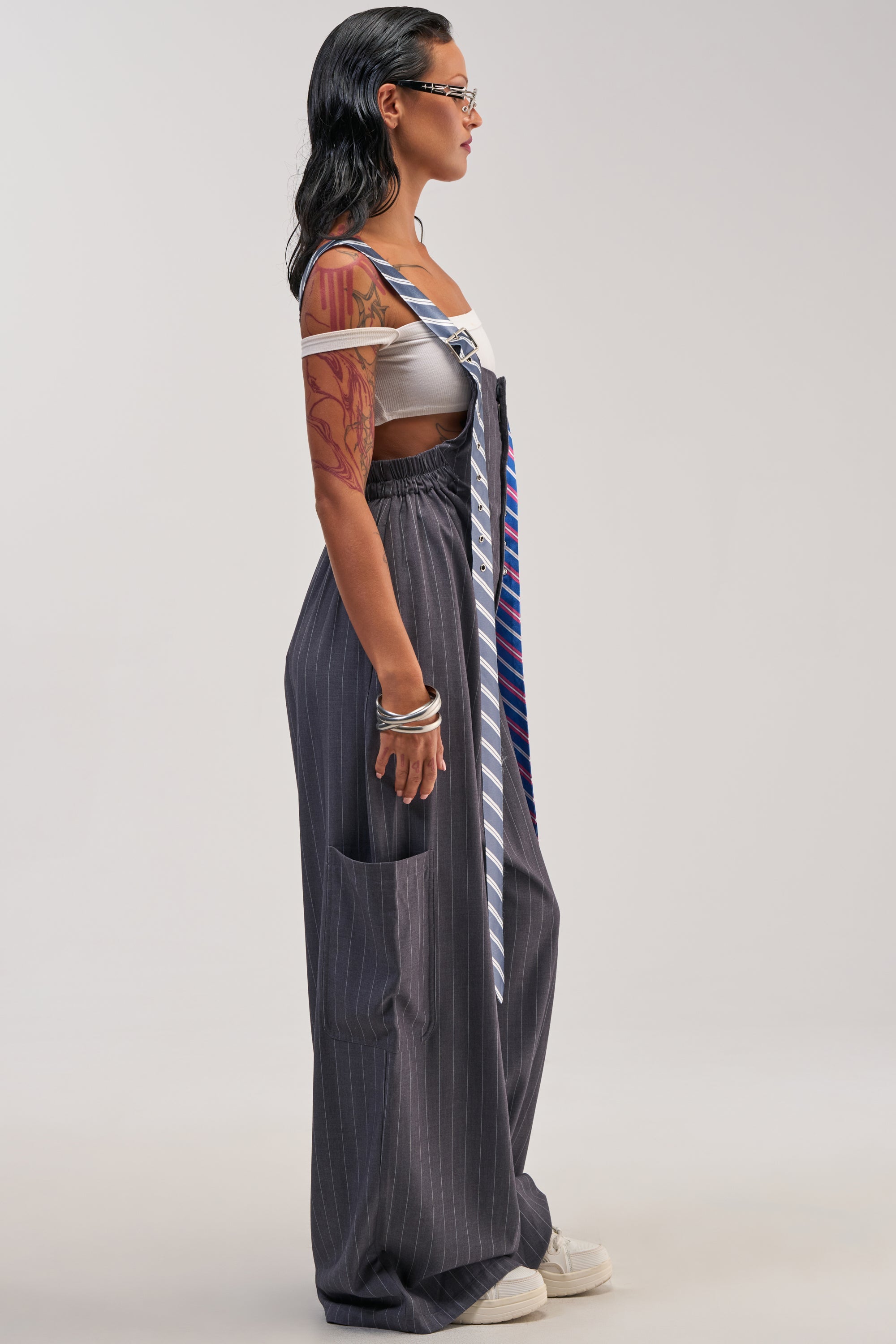 CLASS ACT PINSTRIPE OVERALLS