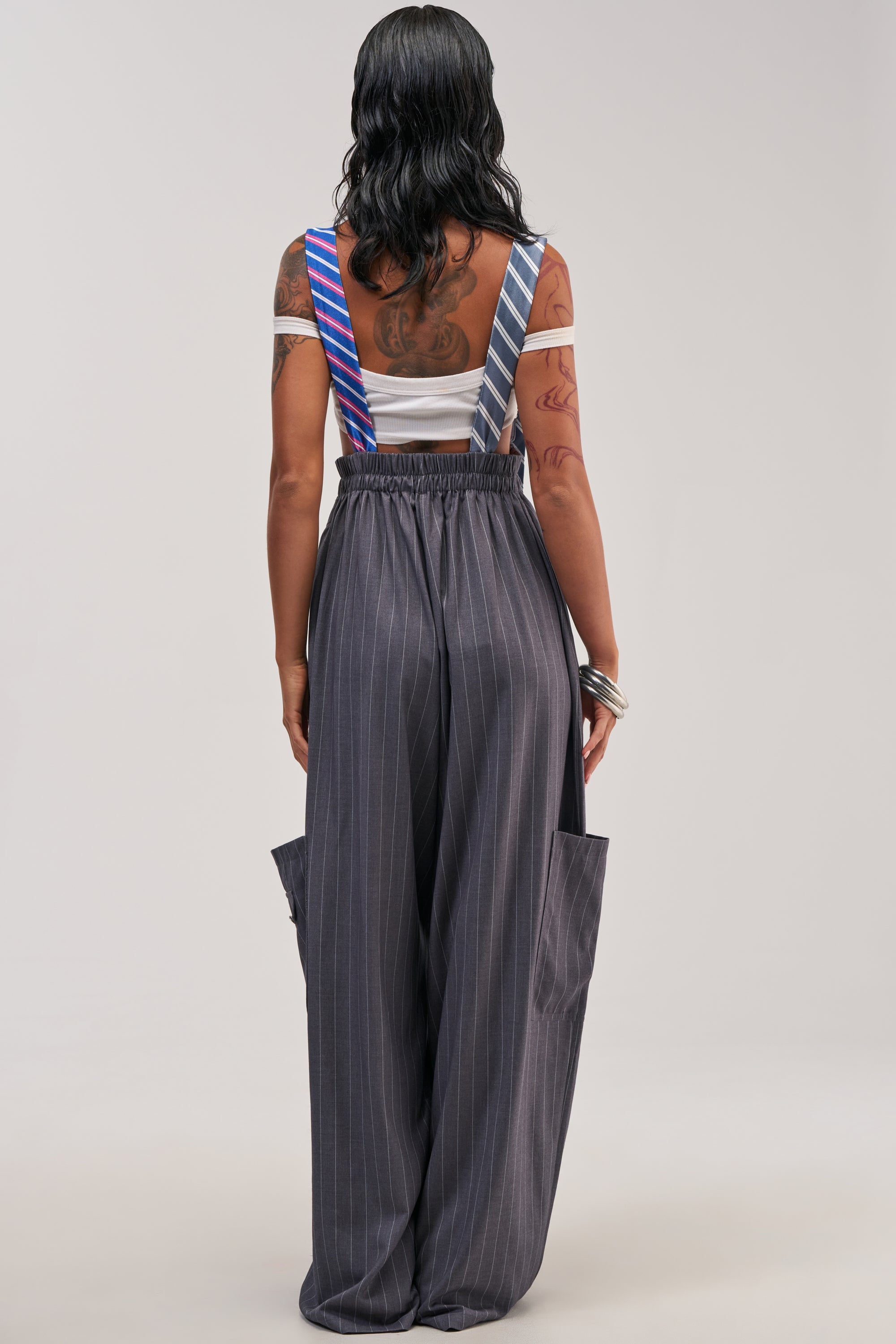 CLASS ACT PINSTRIPE OVERALLS