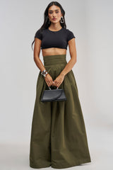 DISCO DOLL TROUSER IN OLIVE