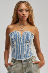 HERE FOR A GOOD TIME CORSET TOP
