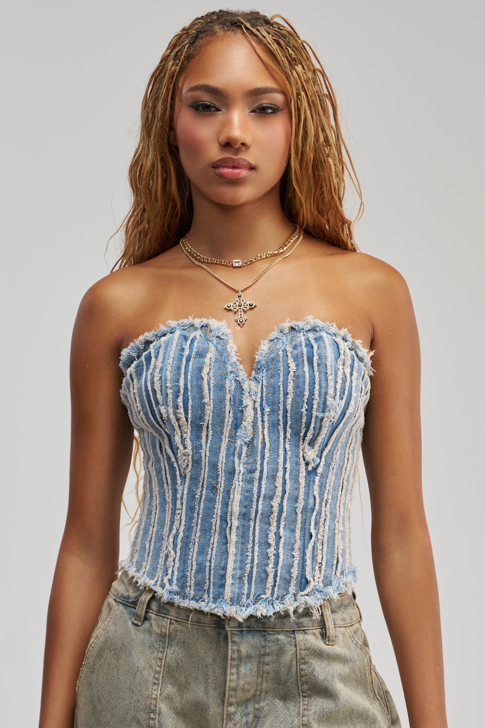 HERE FOR A GOOD TIME CORSET TOP