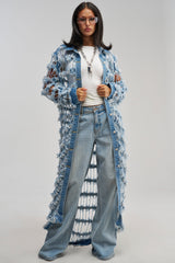 GOOD TIME NOT A LONG TIME DENIM TRENCH