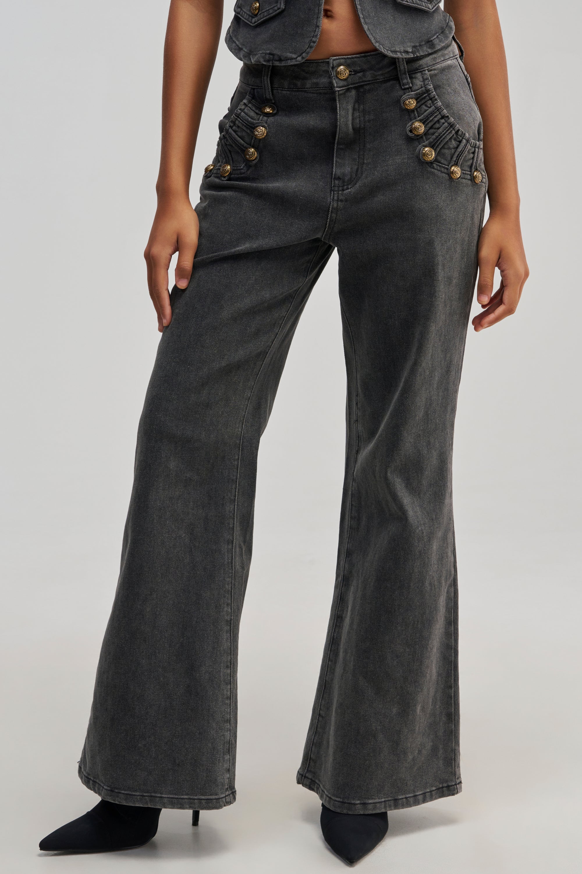 AHEAD OF THE CURVE MILITARY DENIM PANT