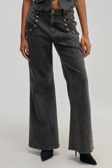 AHEAD OF THE CURVE MILITARY DENIM PANT