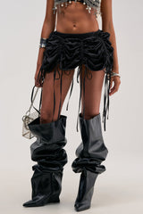 DOLLY RUCHED UP MINI SKIRT