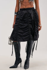 DOLLY RUCHED UP MINI SKIRT