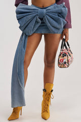 EXTRA IS GOOD MINI SKIRT WITH BOW