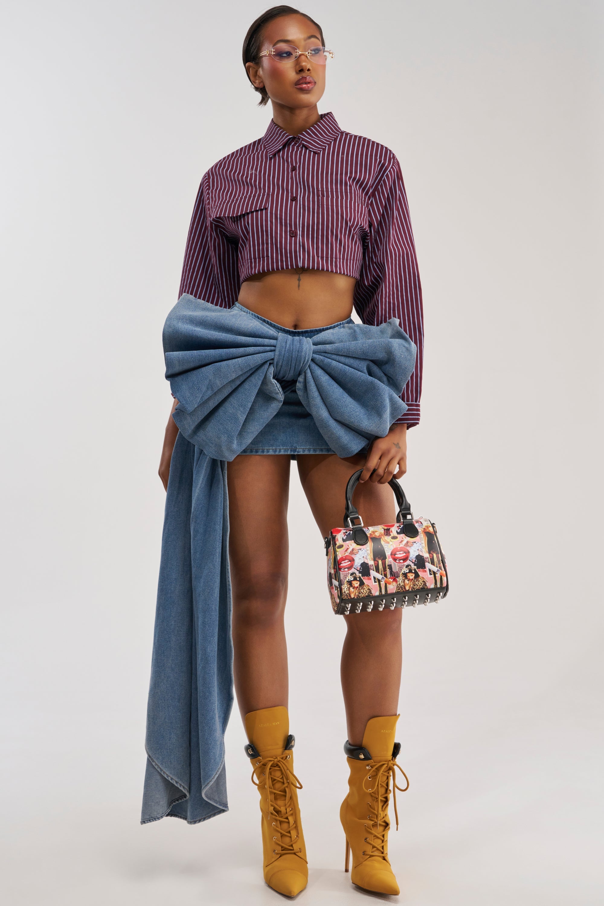 EXTRA IS GOOD MINI SKIRT WITH BOW