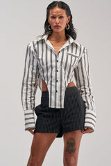 ON TOP POPLIN BUTTON DOWN