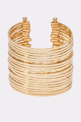 GOLD HAMMERED CUFF