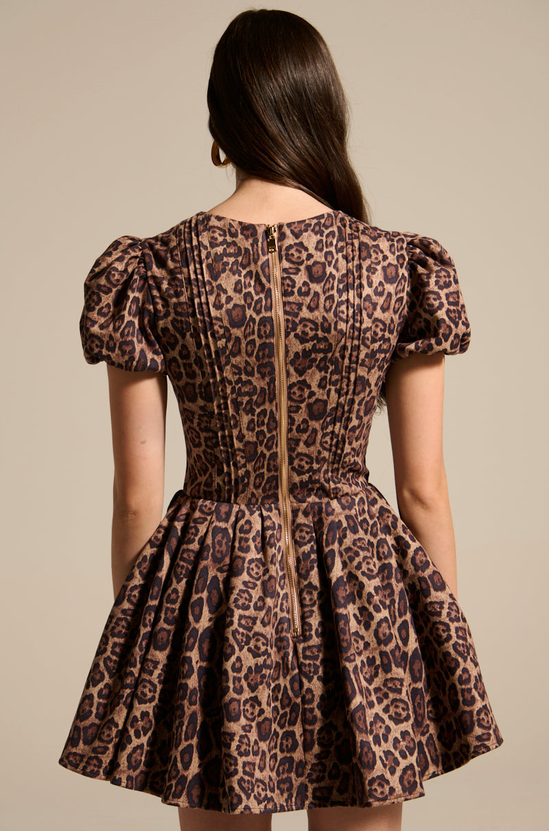 WILD THING PRINTED MINI DRESS
