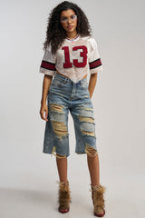 FEELING DISTRESSED BERMUDA SHORT