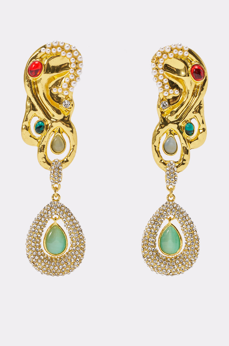 AN EARFUL DROP EARRINGS