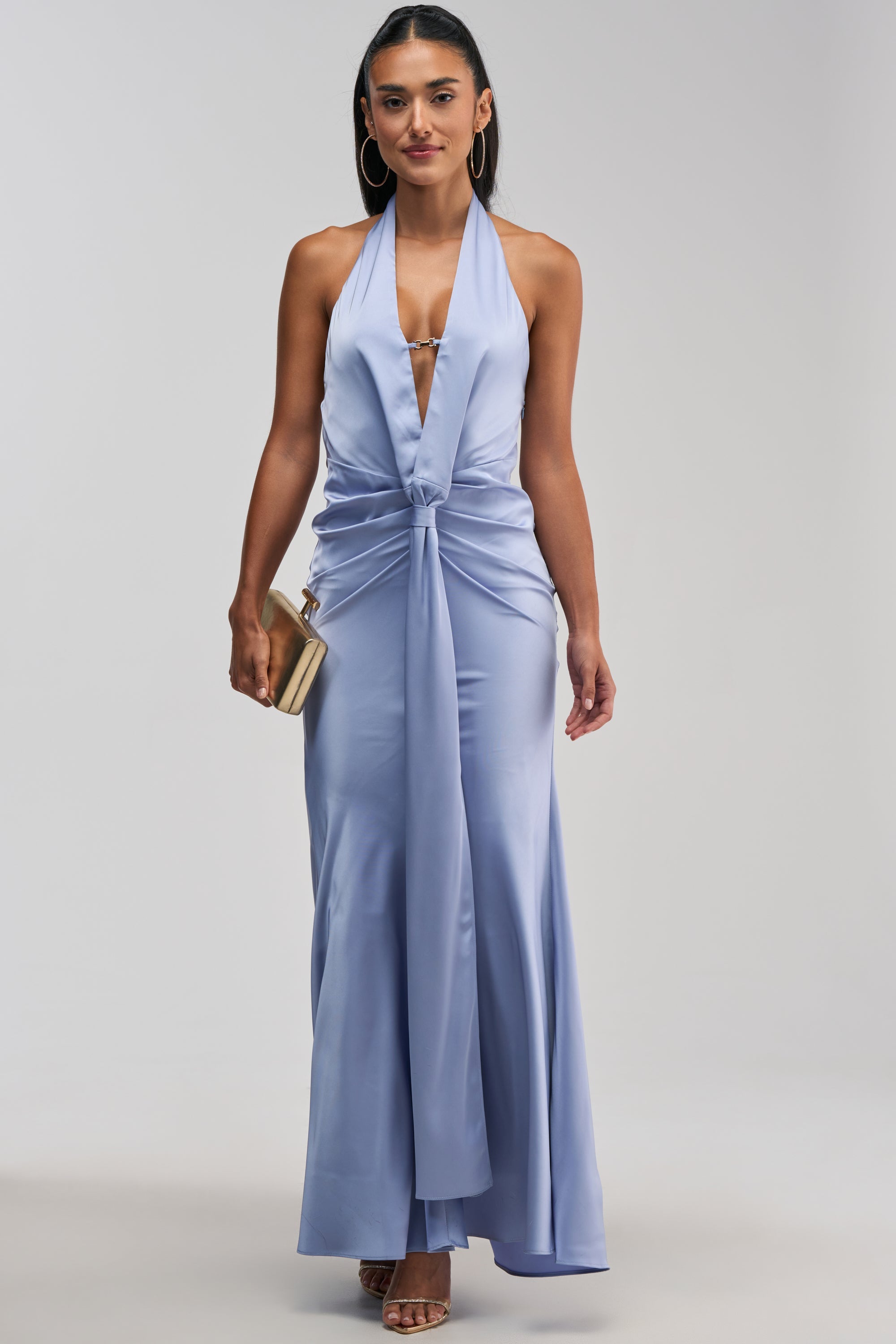 HEARTBREAKER SATIN MAXI DRESS