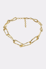 ORGANIC LINK NECKLACE IN GOLD