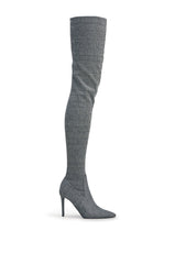 AZALEA WANG AVENOIR HOUNDSTOOTH OVER THE KNEE FOUR WAY STRETCH BOOT