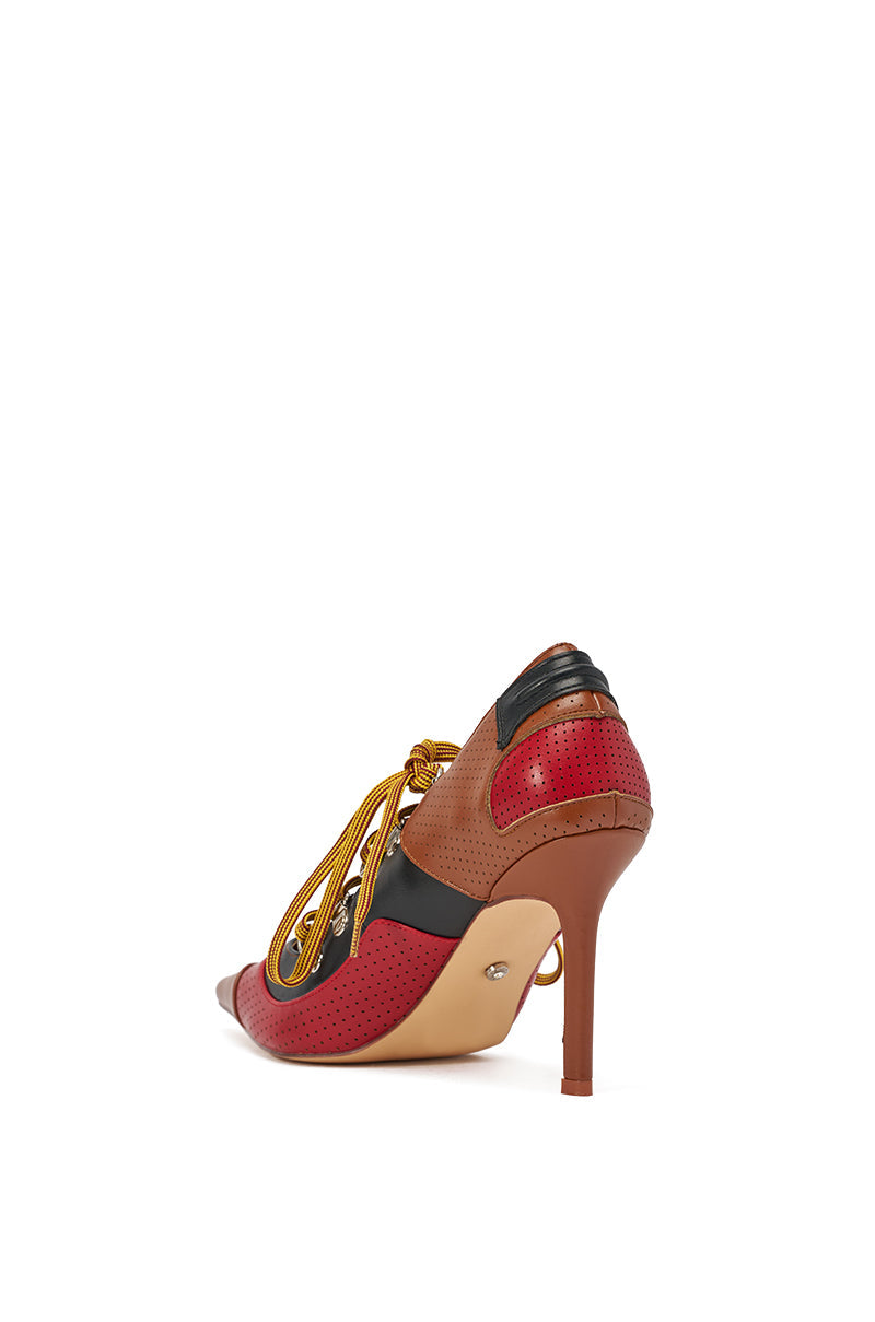 AZALEA WANG BLITZ RED MULTI SPORTY PUMP