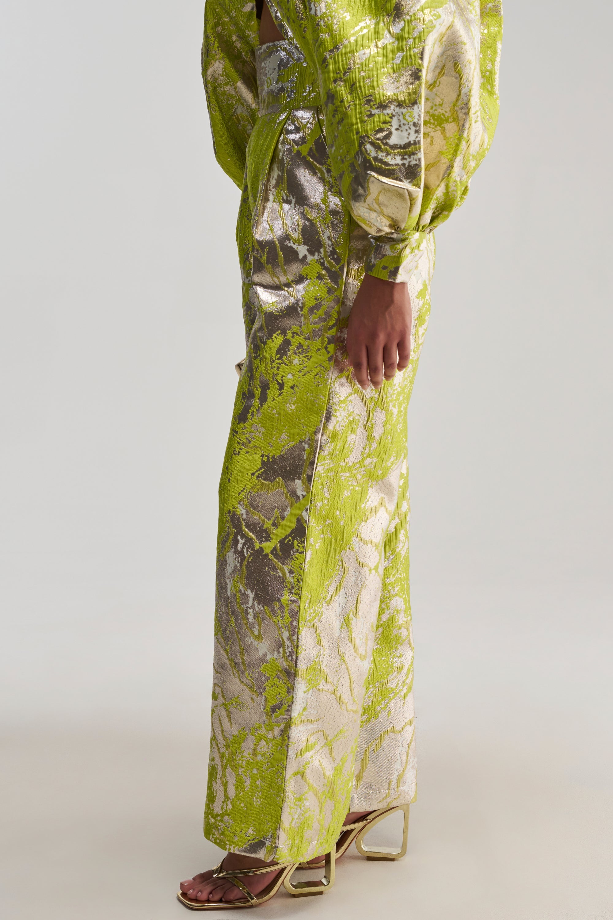 ELECTRIC GARDEN BROCADE PALAZZO PANT