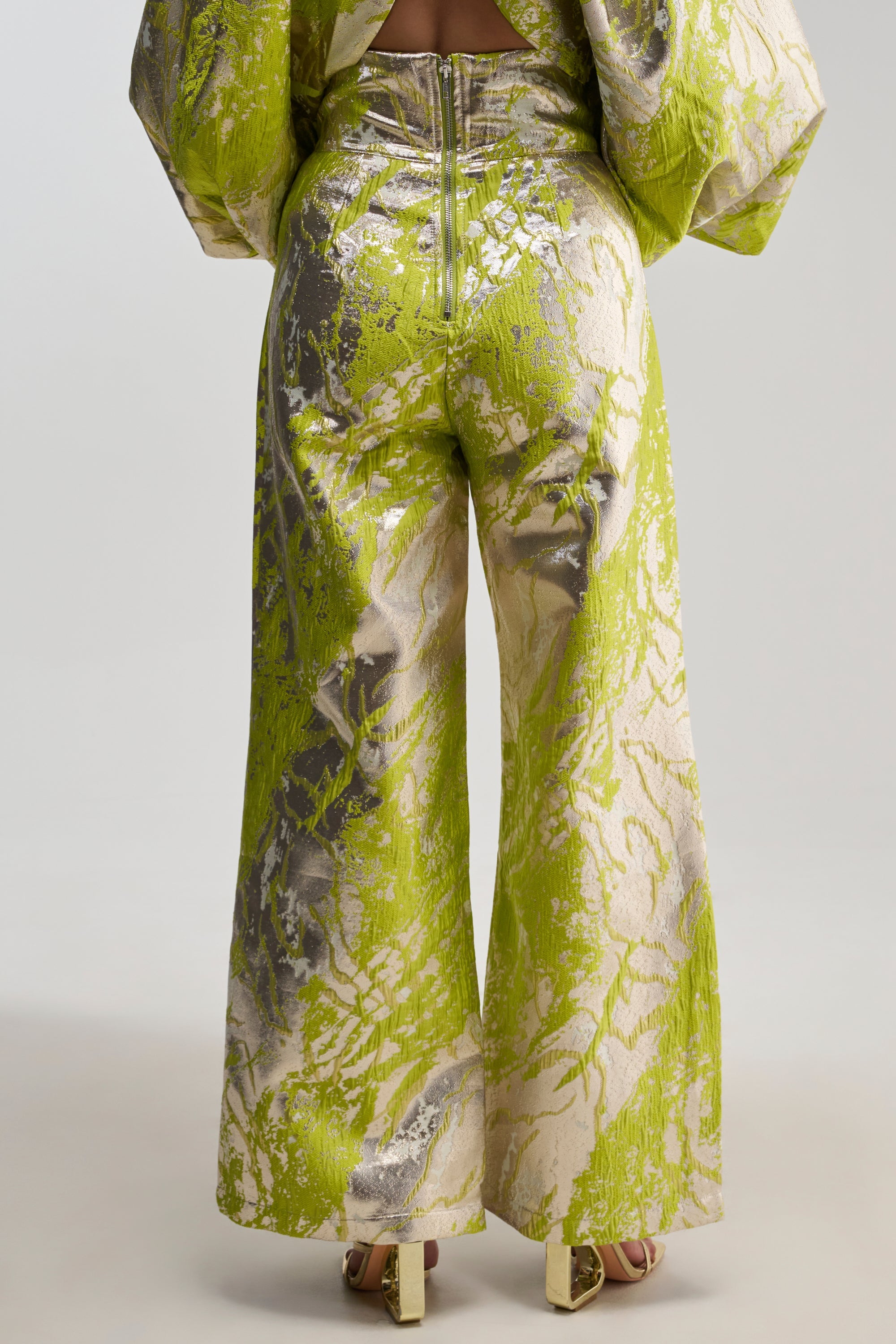 ELECTRIC GARDEN BROCADE PALAZZO PANT