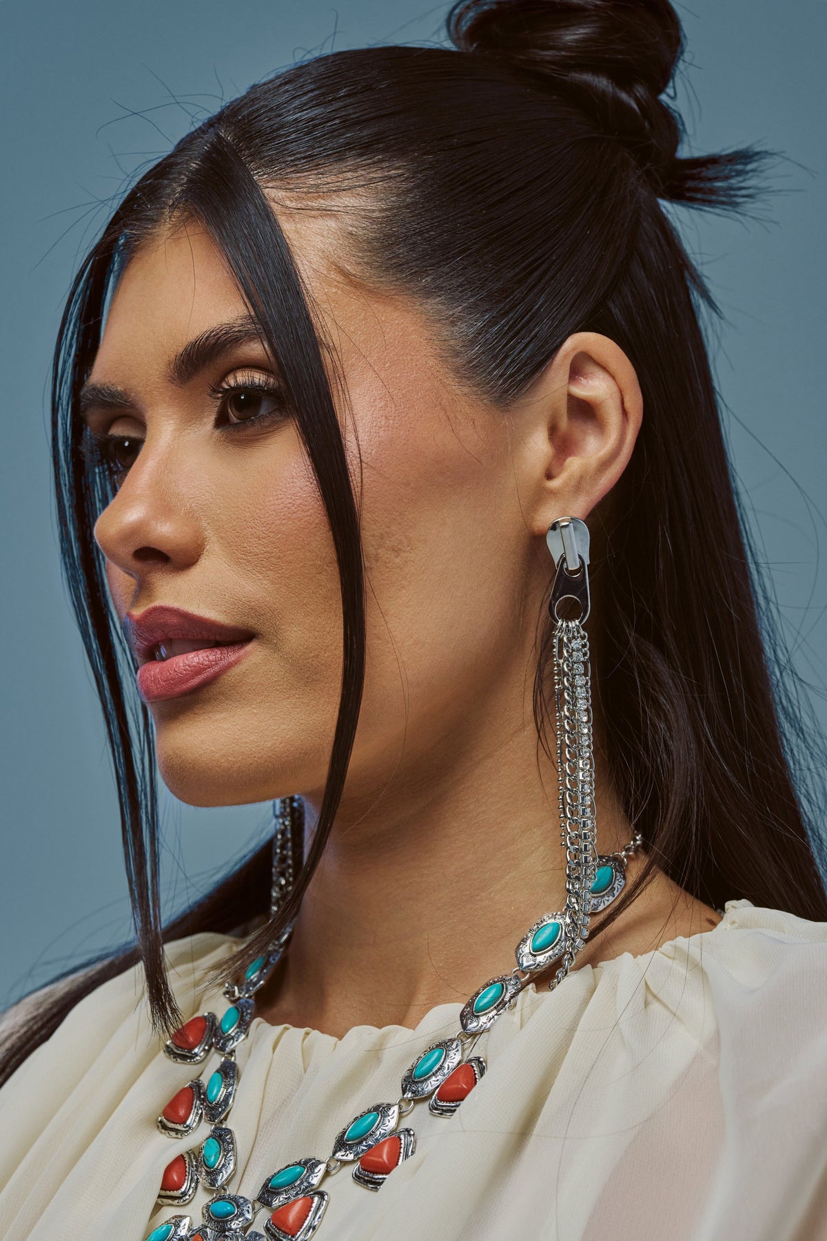ZIP IT STATEMENT EARRING
