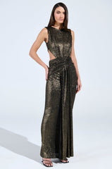 CROSS MY HEART MAXI DRESS WITH CUTOUT