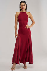 CATCH ME DANCING HIGH NECK MAXI DRESS