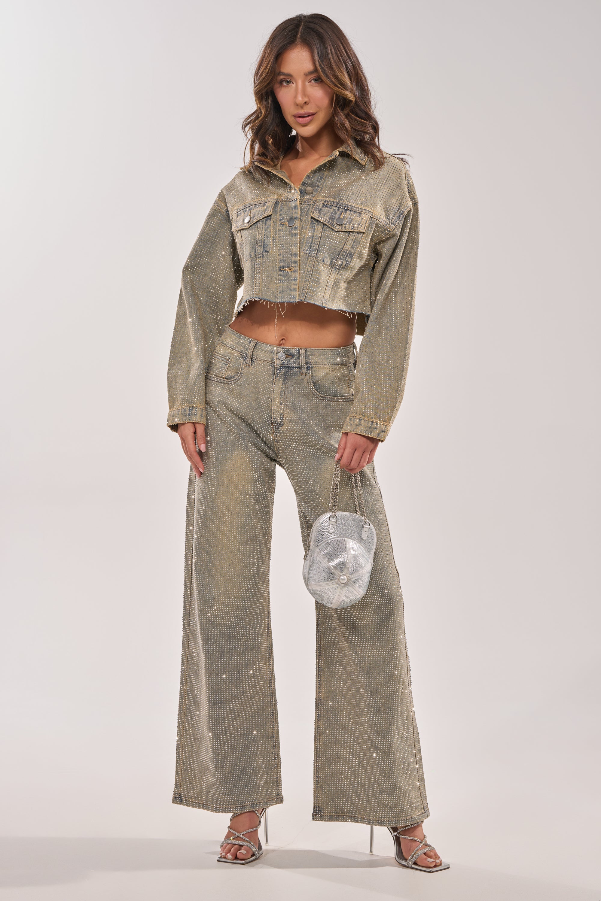 DEMI EMBELLISHED DENIM JACKET