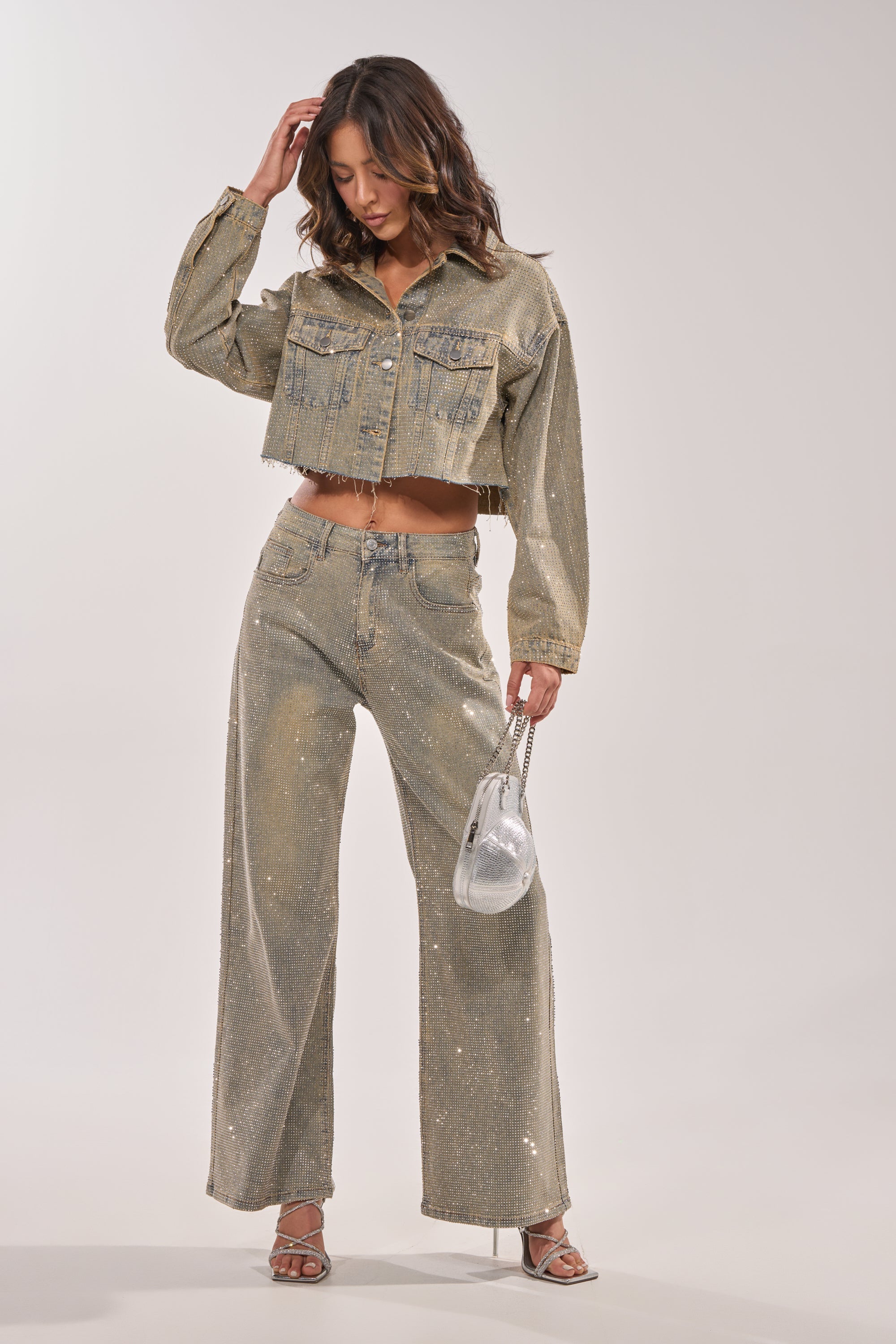 DEMI EMBELLISHED RELAXED DENIM