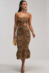 BODY-ODY LEOPARD MIDI DRESS