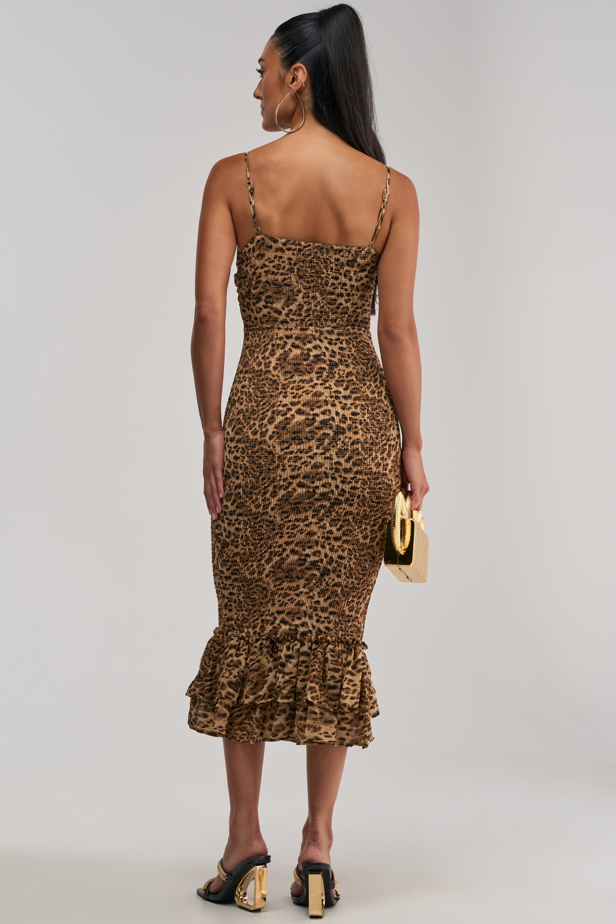 BODY-ODY LEOPARD MIDI DRESS