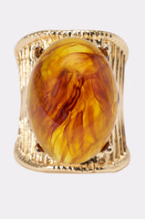 CROWN ENERGY GOLD RING IN BROWN