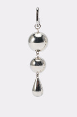 CHROME DROP EARRINGS