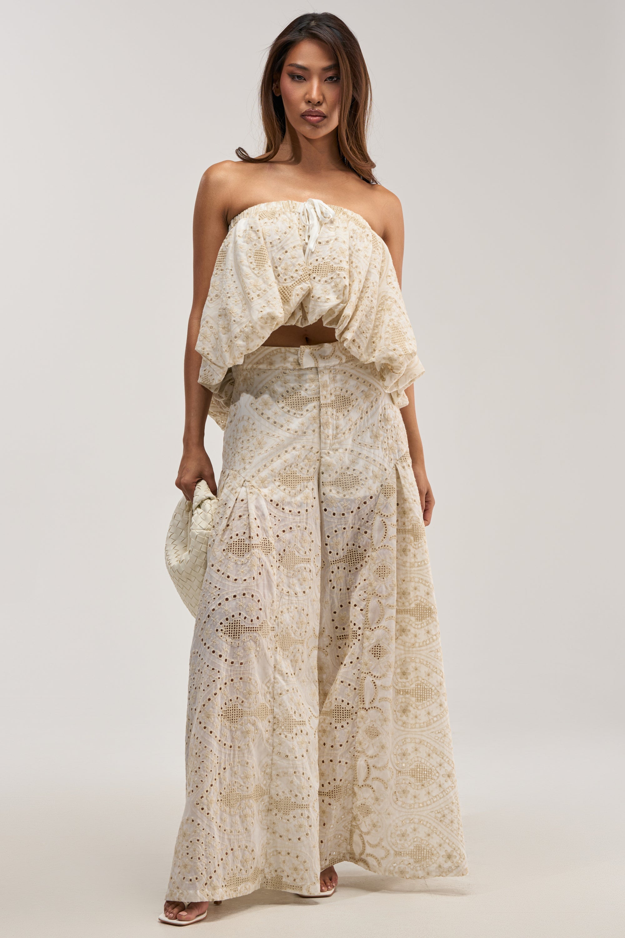 SUMMER TIME BLISS EYELET TUBE TOP