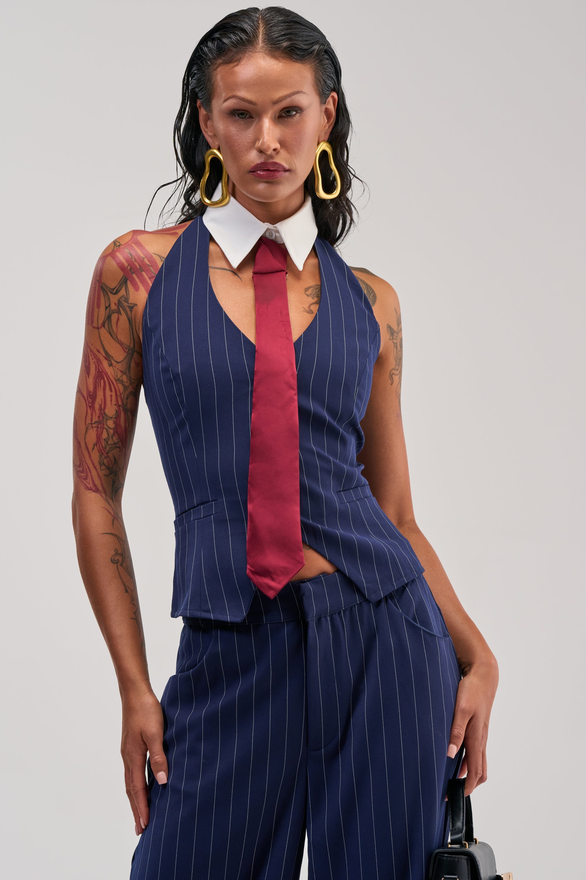 BIG BANK STRIPED VEST
