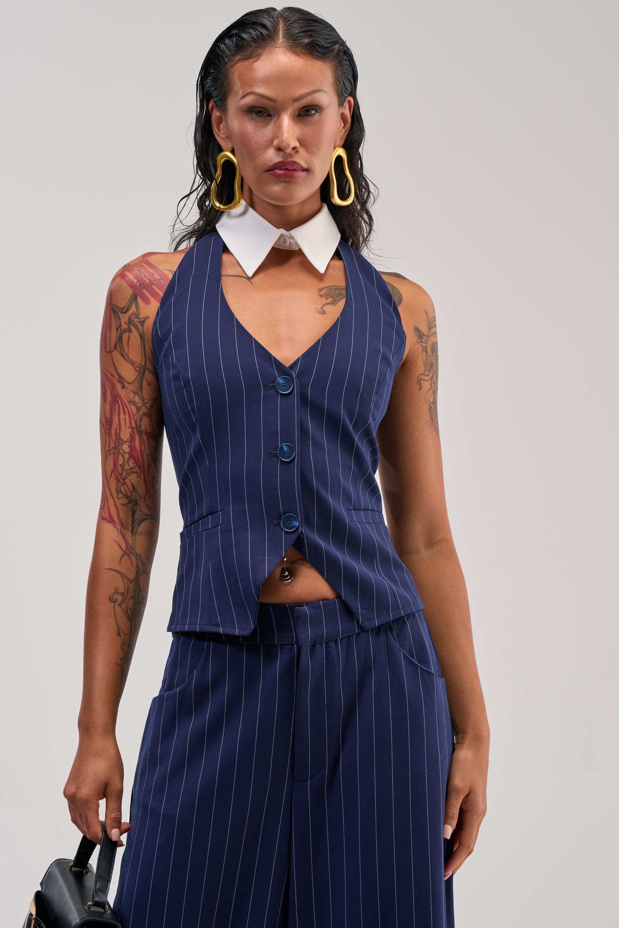 BIG BANK STRIPED VEST