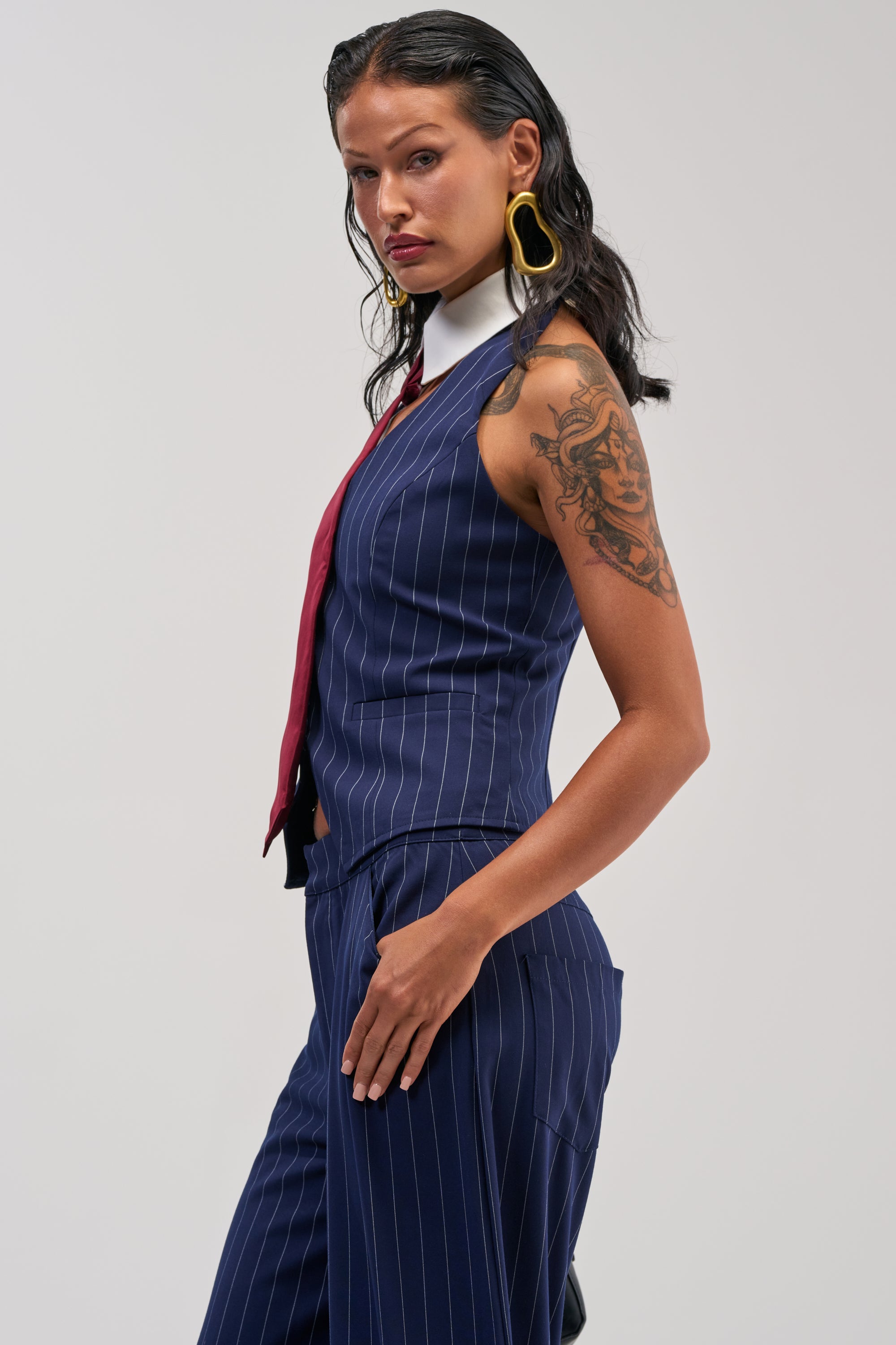BIG BANK STRIPED VEST
