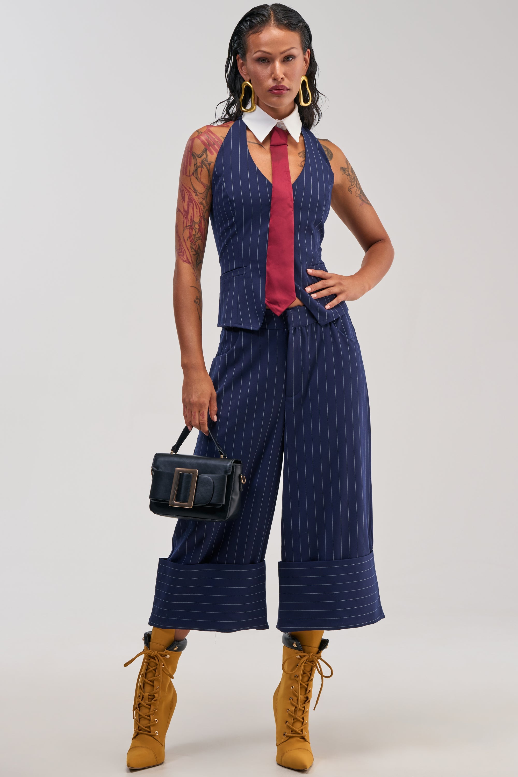 BIG BANK STRIPED VEST
