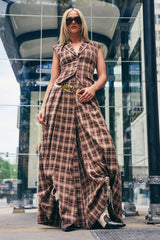 PLAID PRINCESS TROUSER