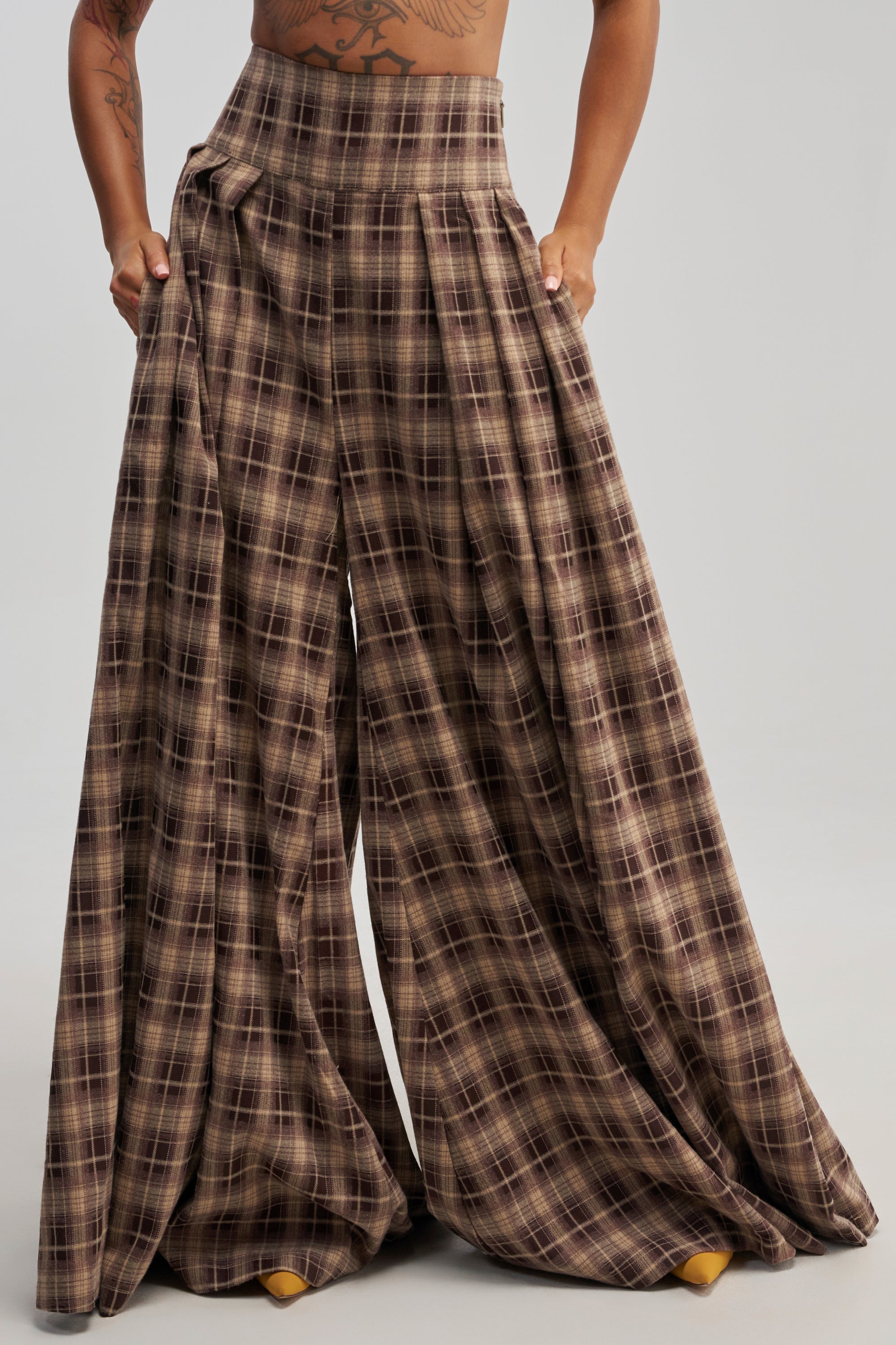 PLAID PRINCESS TROUSER
