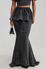 JOCELYN MINERAL WASHED MAXI SKIRT