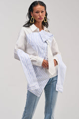 HOT MESS POPLIN BLOUSE