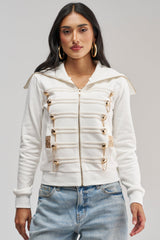 OUT OF YOUR LEAGUE EMBELLISHED SWEATSHIRT