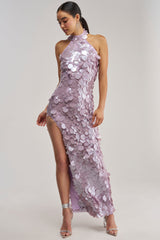FALL FOR YOU SEQUIN MAXI DRESS IN LILAC