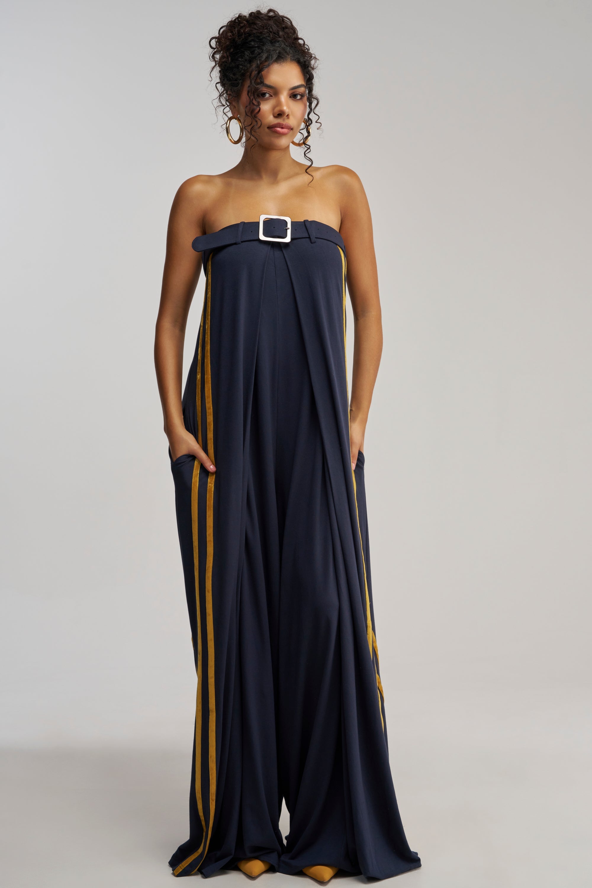 RUN THE SHOW JUMPSUIT IN NAVY