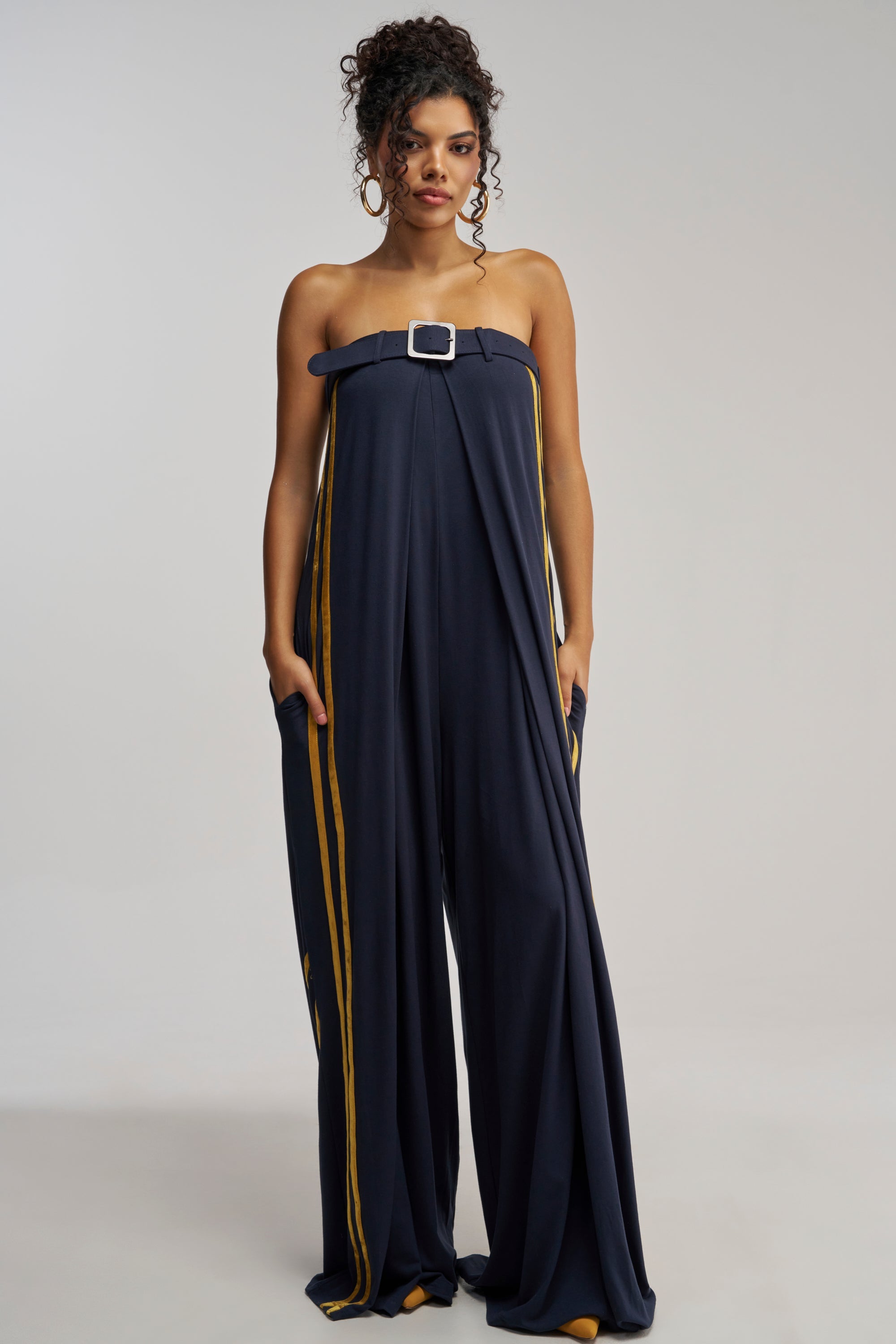 RUN THE SHOW JUMPSUIT IN NAVY